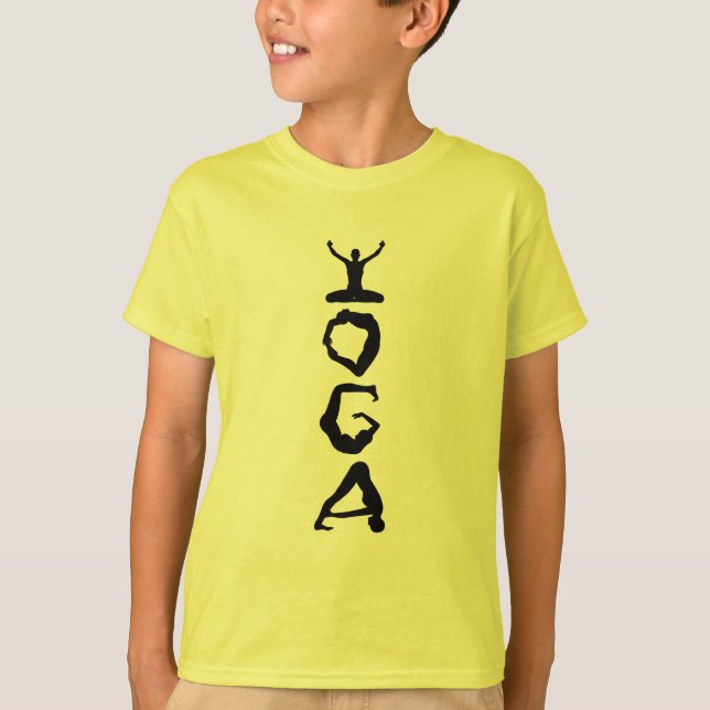 Camiseta Yoga Tag Black Silhouettes (Frente)