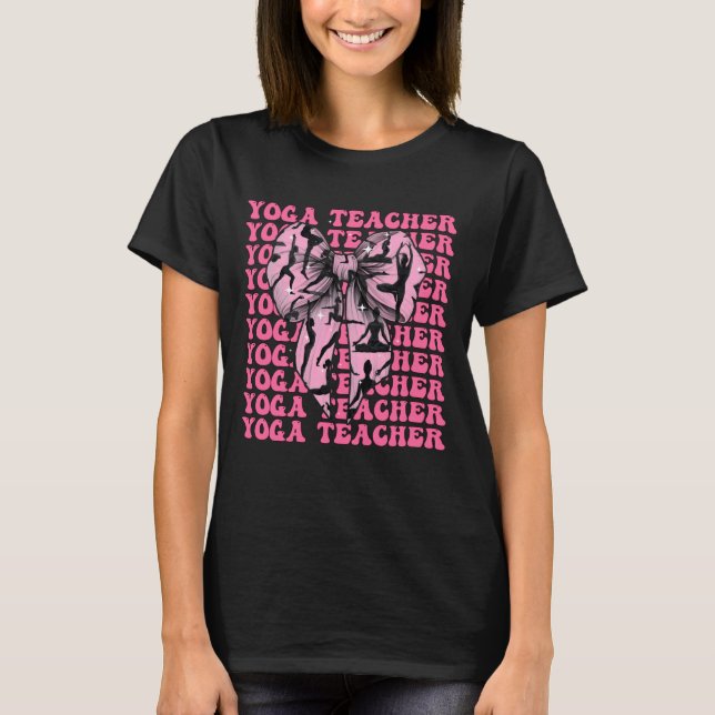 Camiseta Yoga Teacher Yoga Instructor Meditation Girl Coque (Frente)