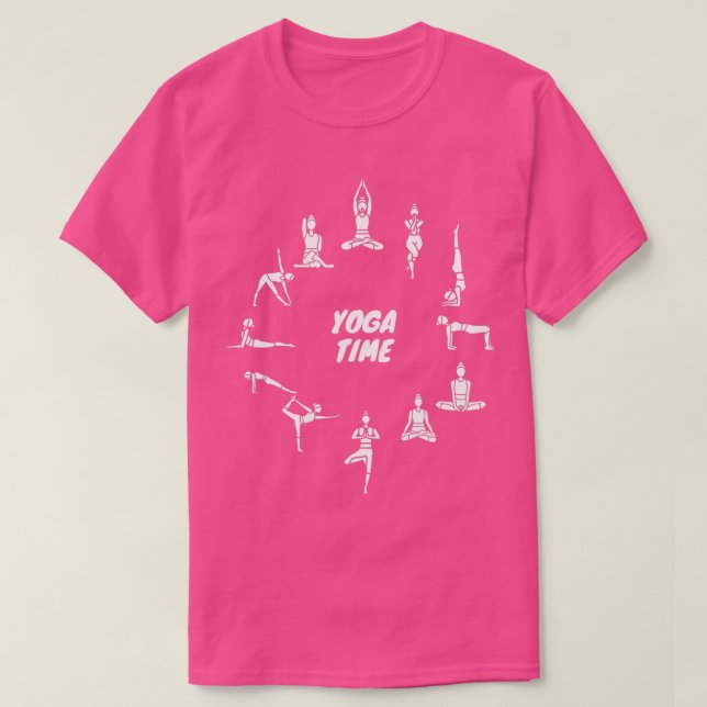 Camiseta Yoga Time for International Yoga Day (Frente do Design)