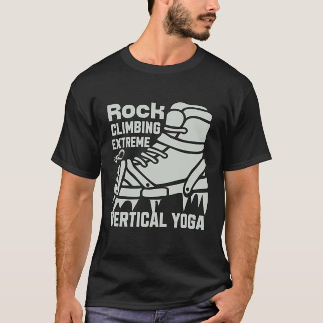 Camiseta Yoga vertical extrema escalada (Frente)