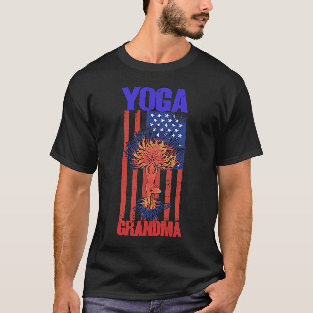 Camiseta Yoga vovó Espiritualidade Meditação Yoga 1 (Frente)