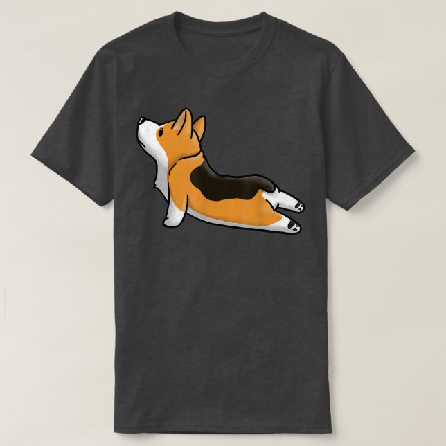 Camiseta Yoga Welsh Corgi Pembroke Dog 1871 (Frente do Design)