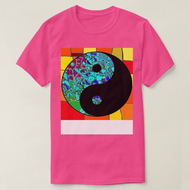 Camiseta yoga yin yang mandala (Frente do Design)