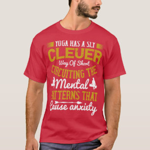 Camiseta Yoga Yoga Pode Circular Curto Para Ansiedade