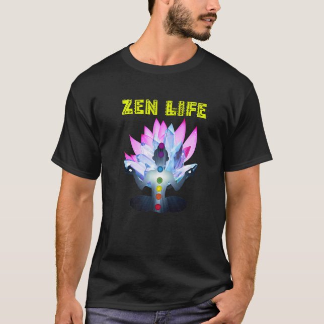 Camiseta Yoga Zen  Zen Yoga Style Zone  Yoga Ideas Namaste (Frente)