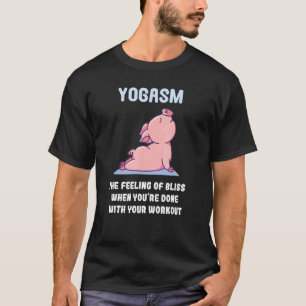 Camiseta Yogasm Sensação De Beatitude Treino Budismo Mantra