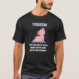 Camiseta Yogasm Sensação De Beatitude Treino Budismo Mantra