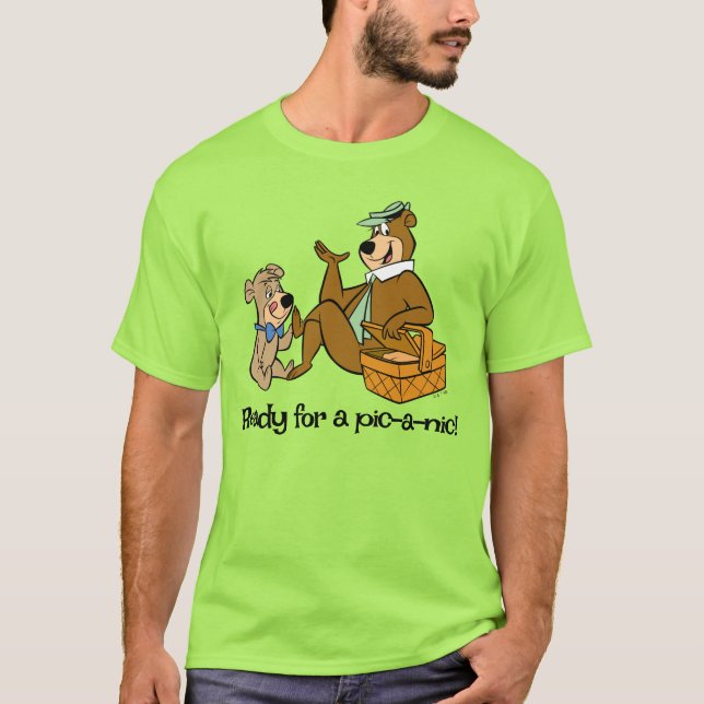Camiseta Yogi Bear e Boo Picnic Snack (Frente)