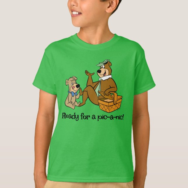 Camiseta Yogi Bear e Boo Picnic Snack (Frente)