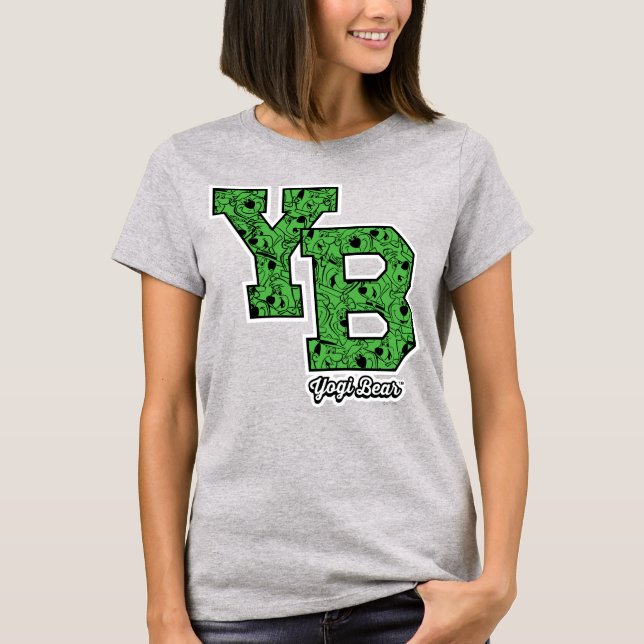 Camiseta Yogi Bear - Letras De Variação Padrão (Frente)