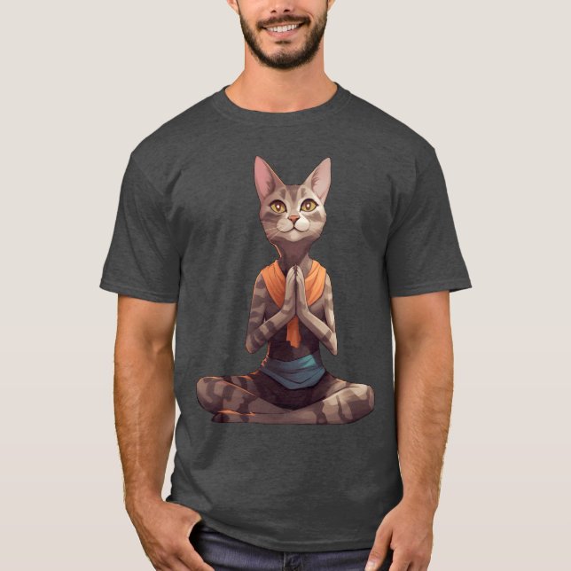 Camiseta Yogi cat retro (Frente)