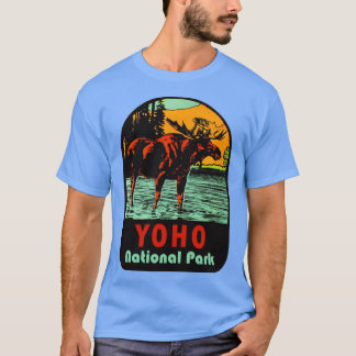 Camiseta Yoho National Park BC Moose Viagens vintage Decal
