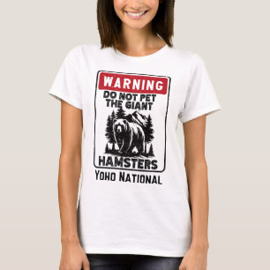 Camiseta Yoho National Park Grizzly Bear Pet Engraçado