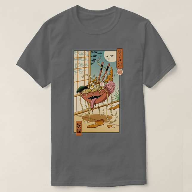 Camiseta Yokai Ramen em Edo (Frente do Design)