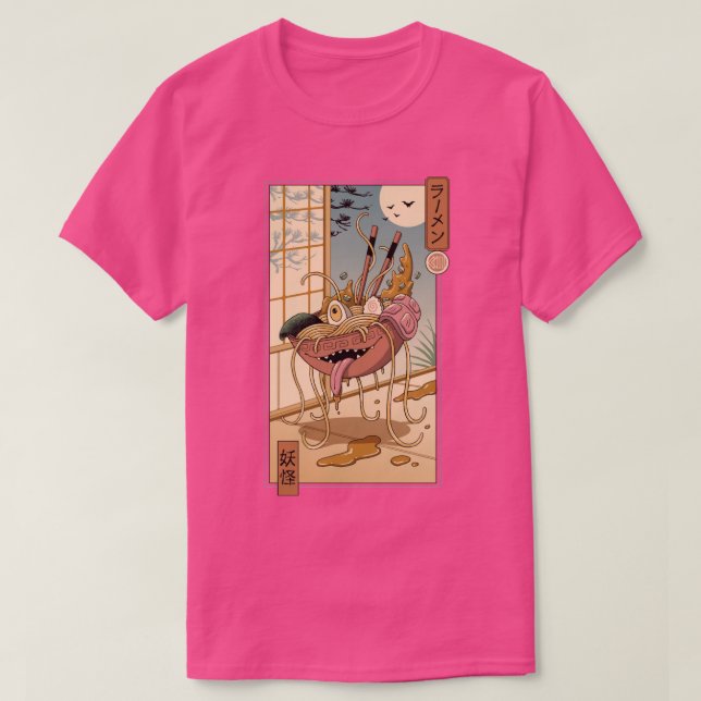 Camiseta Yokai Ramen em Edo (Frente do Design)