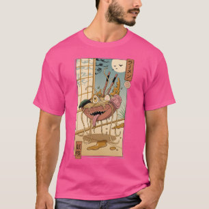 Camiseta Yokai Ramen em Edo