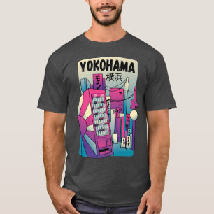 Camiseta Yokohama Japão, cidade japonesa urbana de Yokohama
