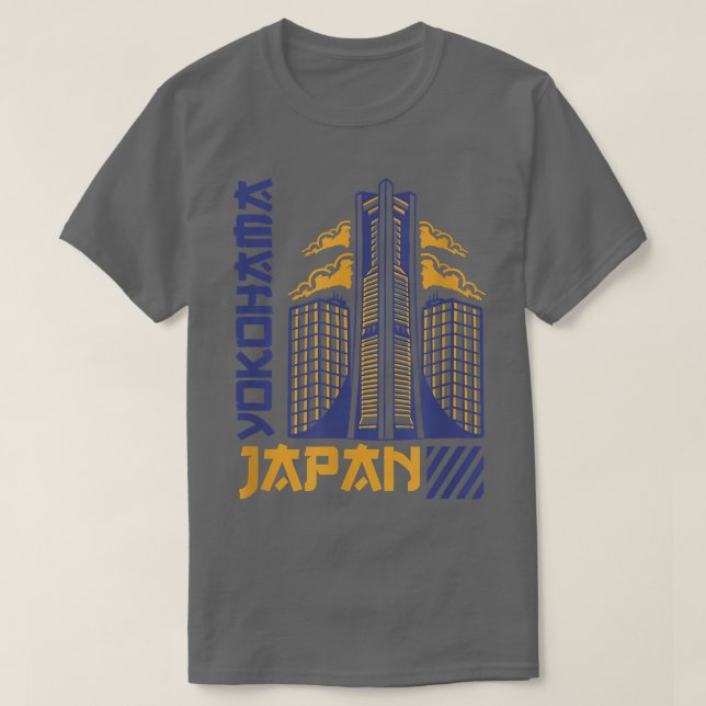Camiseta Yokohama Japão, Visita de Férias, Viagem Adventure (Frente do Design)