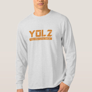 Camiseta YOL2 você vive somente duas vezes laranja das
