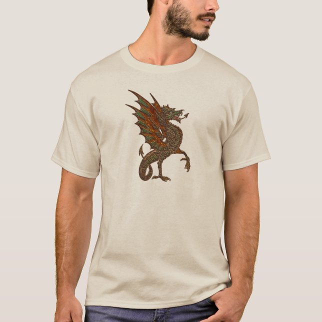 Camiseta Yold Medieval Dragon Design (Frente)