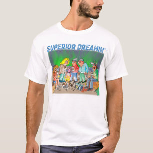 Camiseta Yooper Apresentando um desenho do Lago Su