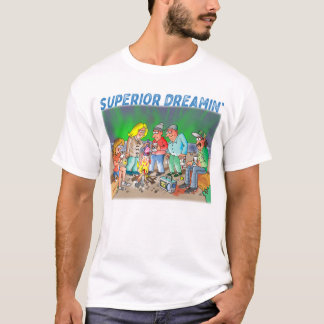 Camiseta Yooper Apresentando um desenho do Lago Su