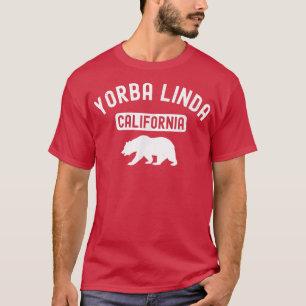 Camiseta Yorba Linda Califórnia EUA Flag Vintage Bear Orang