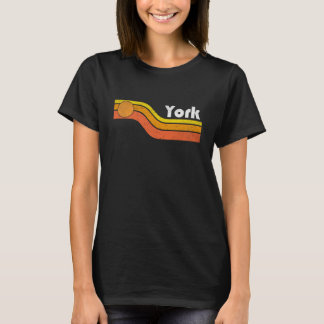 Camiseta York - Vintage Men Women 70s 80s Graphic Cool Retr