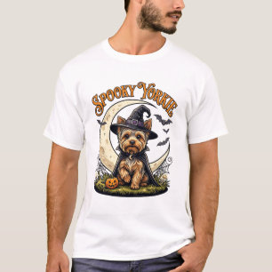 Camiseta Yorkie Assombrado Terriêr de Yorkshire Chapéu de B