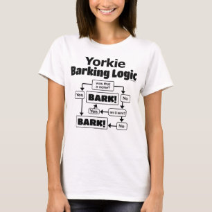 Camiseta Yorkie Barking Logic