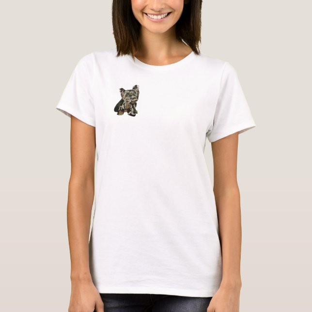 Camiseta Yorkie Camo (Frente)