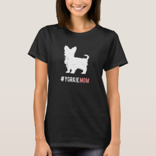Camiseta Yorkie Dog Mãe Dom Para Mulheres Engraçado Yorkshi