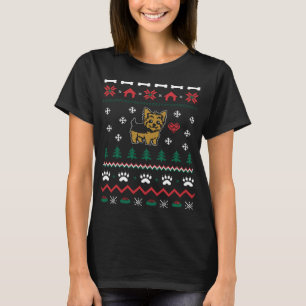 Camiseta Yorkie Dog Ugly Christmas Sweets Xmas