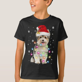 Camiseta Yorkie Dogs Árvore Natal Sweater Xmas Pet Animal