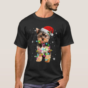 Camiseta Yorkie Dogs Árvore Natal Sweater Xmas Pet Animal