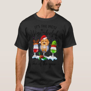 Camiseta Yorkie Dogs Wine É o momento mais perigoso do vinh