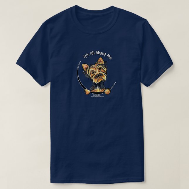 Camiseta Yorkie é tudo sobre mim (Frente do Design)