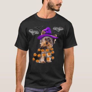 Camiseta Yorkie Halloween Pumpkin