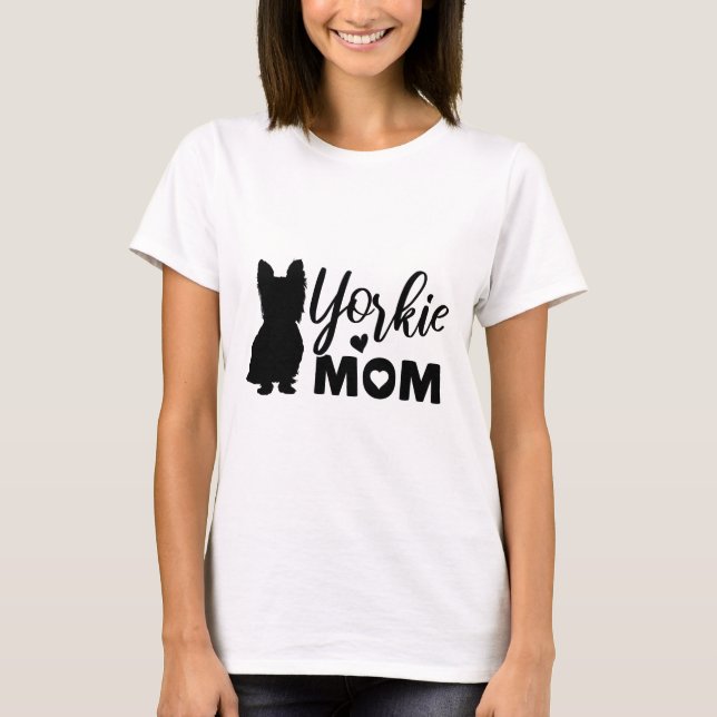 Camiseta Yorkie Mãe (Frente)