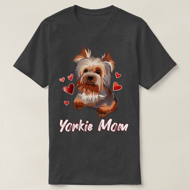 Camiseta Yorkie Mãe (Frente do Design)