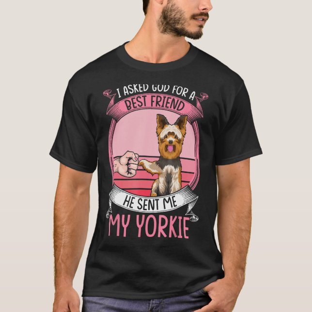 Camiseta Yorkie Mãe Cão Roupa Yorkshire Terrier Owner para (Frente)