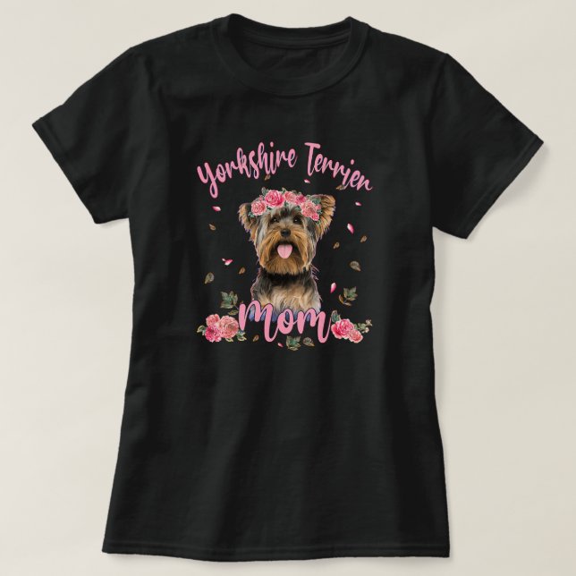 Camiseta Yorkie Mãe Yorkie Proprietário do Lover Gifts York (Frente do Design)