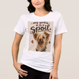 camiseta yorkie mimada