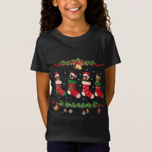 Camiseta Yorkie Natal Stocks Cachorro Lover Meias Xmas