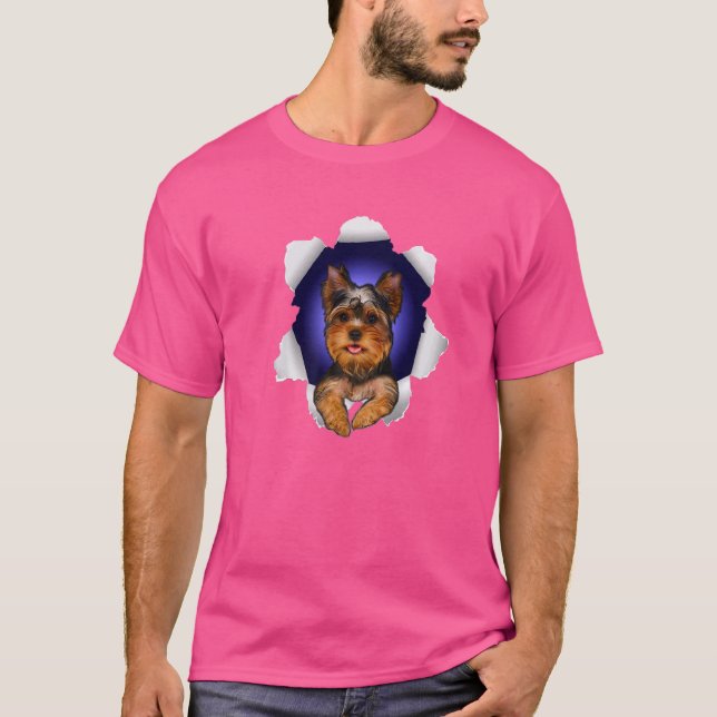 Camiseta Yorkie para mulheres Yorkshire Terrier Owners Men (Frente)