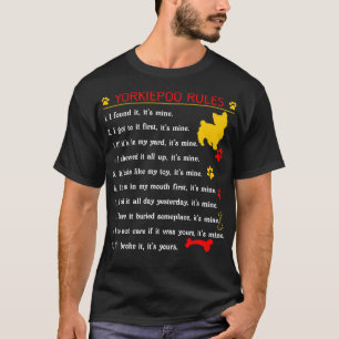 Camiseta Yorkie Poo Regimento Engraçado Pet Lovers Present