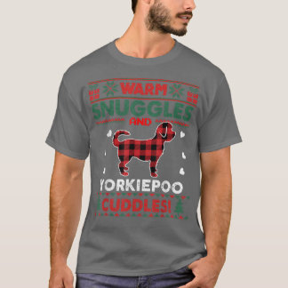 Camiseta Yorkiepoo Cachorro Natal Cachorro Feio Natal