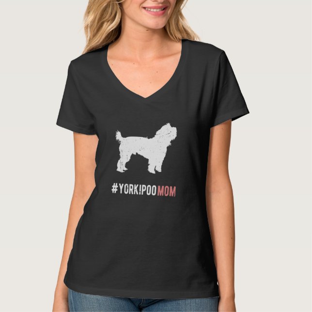 Camiseta Yorkipoo Dog Mom Gift For Women Funny Yorkipoo Dog (Frente)