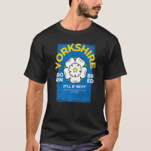 Camiseta Yorkshire England Nascer & Bred Idea & UK Norte Y