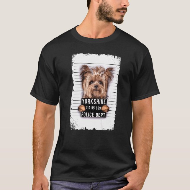 Camiseta Yorkshire Mug Shot (Frente)